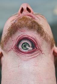 tatuaggio dell'occhio 3d dell'orrore del collo