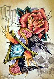 manoscritto tatuaggio occhio dell'occhio personale