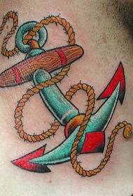 modellu di tatuu di Anchor