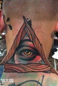 Шея глаз татуировки