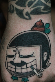 pattern ng hand-back na paninigarilyo ng pattern ng tattoo na tattoo