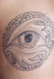apaļa modeļa iekšējās acs tetovējuma raksts