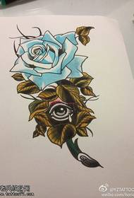 barvna slika za oči roza tatoo