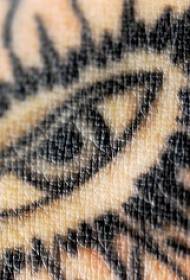 angry eye tattoo pattern