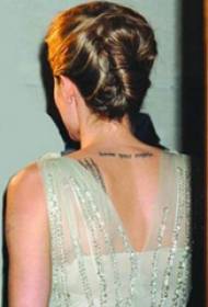 tatuaje estrella estrella en la parte posterior de la imagen del tatuaje negro inglés