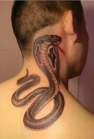 osobnosť chlapec krk klasická móda pekný had tetovanie obrázok