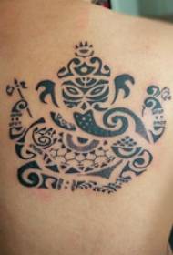 kama mungu tattoo mtoto wa kiume nyuma ya picha ya ajabu ya tattoo ya tembo