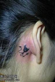 Fül ördög Totem tetoválás minta