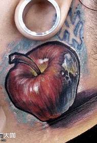 Hoʻolālā Pōpela Neck Apple Tattoo
