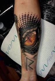 mpya ya rangi ya rangi ya rangi ya rangi ya joka na muundo wa tattoo
