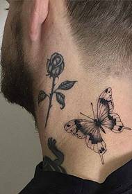 Татуировка на шее со стороны цветка имеет высокий коэффициент возврата
