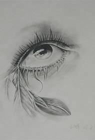 особистий рукопис татуювання очей