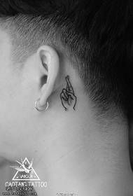 pola tato tangan sawise kuping