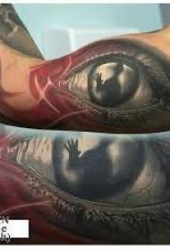 bras horrible illustration motif tatouage yeux