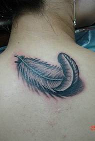 Pola Tato Feather Wanita Wulu