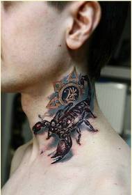 Muoti persoonallisuus kaula skorpioni tatuointi malli suositellun kuvan