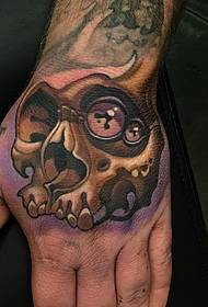 mano indietro modello di tatuaggio bulbo oculare europeo e americano