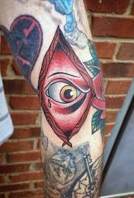 ruka u boji tajanstveni uzorak tetovaže za plakanje očiju