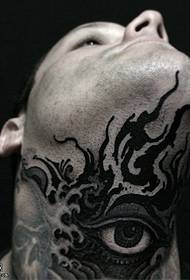 modello del tatuaggio dell'occhio del collo