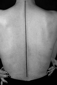 tatuaggio di linea pura discreto e straordinario