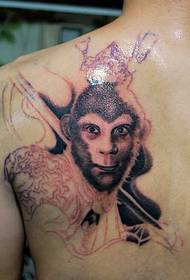 back Alternative Qitian Dasheng Sun Wukong Tattoo