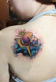 Tatuatge de diamants en color creatiu