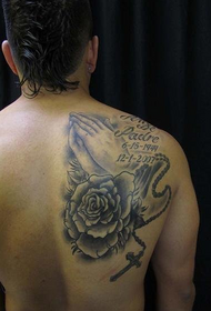 back back sketch rose total tattoo pattern 93944 - nani nā kulu wahine kika wahine