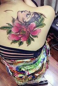 sexy rug met sexy flower tattoo patroon