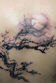 povratak cvijeta šljive kineska slikarska tetovaža