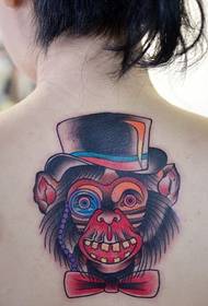 Meedchen zréck Moud Perséinlechkeeten Herr Monkey Tattoo