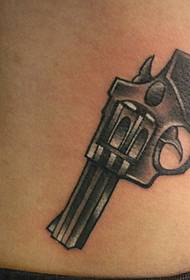 უკან ორი Bright წყლის იარაღი tattoo ნიმუში