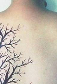 bellezza indietro bella pianta tatuaggio