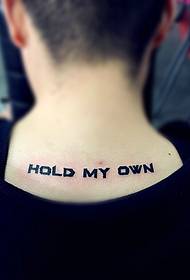 ragazzi indietro parola inglese tatuaggio foto