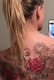 beauty back beautiful beautiful flower tattoo picture