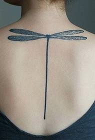 girl back personality bamboo tattoo  93728 - sexy beauty back cute cat tattoo