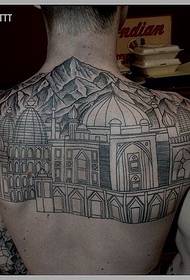 Meiriceánach MXMTTT ar ais tatú