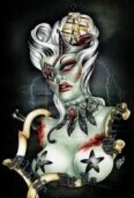 i ragazzi appoggiano la foto alternativa del manoscritto del tatuaggio di bellezza straniera