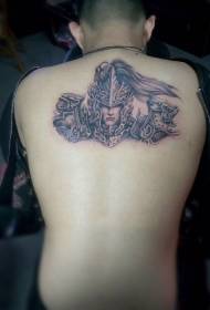 back personality Zhaozi faucet like tattoo pattern