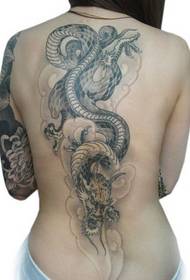 tatuatge tradicional de totem drac