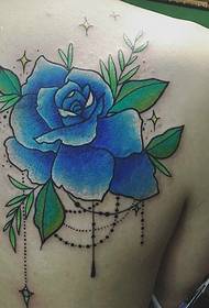 спина яскрава і незрівнянна татуювання на орхідеї татуювання дуже приваблює погляд