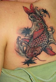 kvinnlig axel personlighet bläckfisk tatuering