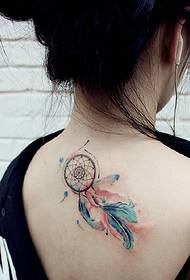 suitable for young girls' back totem tattoo pictures