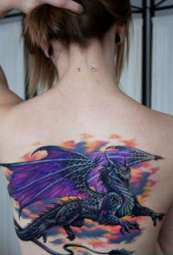bellezza posteriore prepotente immagini di tatuaggi drago europeo e americano