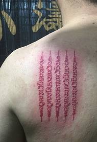 the back of the personality of the funny Thai five tattoos