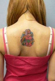 bocah-bocah wadon bali Tattoo kartun lucu