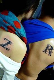 herufi za Kiingereza hupenda tattoo