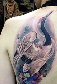 bèl fyè Swan tounen modèl tatoo