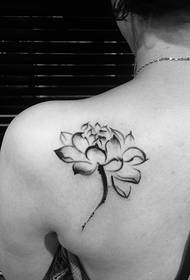 back tinta lotus tattoo tattoo sexy