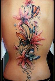 zurück schönes Schmetterling Tattoo 94749-zurück einfaches englisches Wort Tattoo
