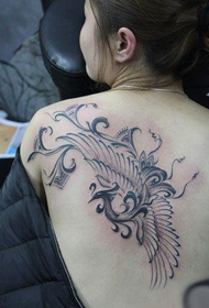 kahaba nyuma totem phoenix tattoo